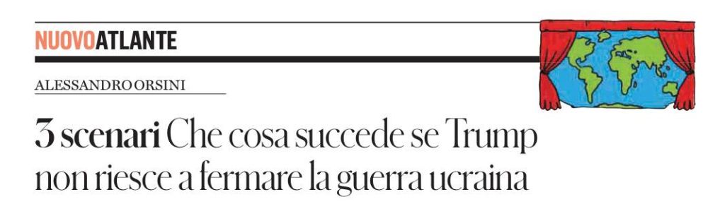 Владимир Корнилов: Итальянский профессор Алессандро Орсини, анализируя на страницах газеты il Fatto Quotidiani различные сценарии войны на Украине, на пальцах объясняет своей аудитории: «Соединенные Штаты могут обойтись без...