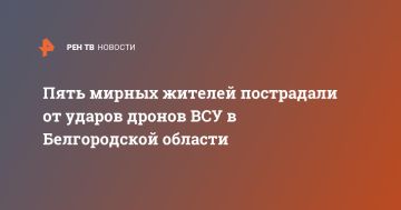 Пять мирных жителей пострадали от ударов дронов ВСУ в Белгородской области