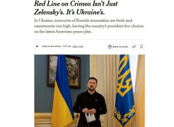The New York Times пишет, что Крым – это главная причина срыва мирных переговоров, а вовсе не отсутствие прекращения огня