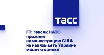 FT: генсек НАТО призовет администрацию США не навязывать Украине мирную сделку