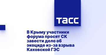 В Крыму участники форума просят СК завести дело об экоциде из-за взрыва Каховской ГЭС