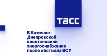 В Каменке-Днепровской восстановили энергоснабжение после обстрела