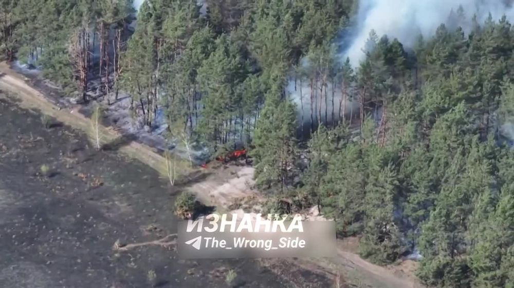 Уничтожение 152-мм самоходной гаубицы 2С3 "Акация" ВСУ FPV-дроном ВС РФ в районе н.п. Богуславка Харьковской области