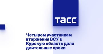 Четырем участникам вторжения ВСУ в Курскую область дали длительные сроки
