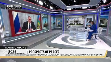 Глава МИД РФ дал интервью американской телекомпании CBS