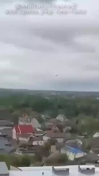 Белая Церковь. Момент утреннего прилета БПЛА "Герань-2" по противнику