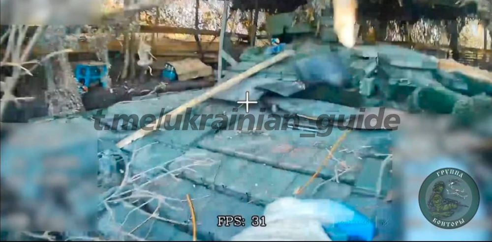 Богуславское направление. Уничтожение расчетом БПЛА группы "Конторы" Т-64 в районе н.п. Песчаное Верхнее @ukrainian_guide