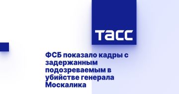 ФСБ показало кадры с задержанным подозреваемым в убийстве генерала Москалика