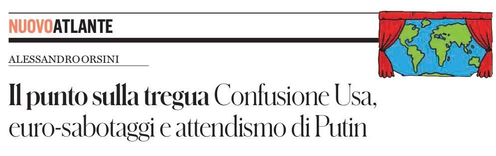 Владимир Корнилов: Итальянский профессор Алессандро Орсини сегодня на страницах il Fatto Quotidiano пытается проанализировать планы основных игроков в украинском о конфликте