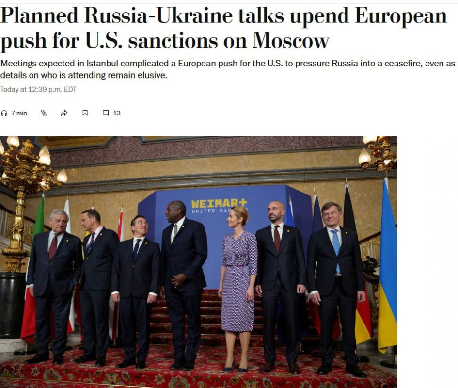 Американцы и европейцы склоняли Зеленского к переговорам, несмотря на отказ Путина ехать в Стамбул — The Washington Post