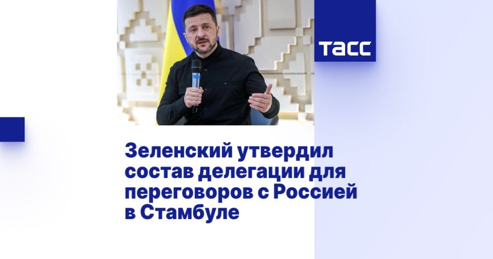 Зеленский утвердил состав делегации для переговоров с Россией в Стамбуле