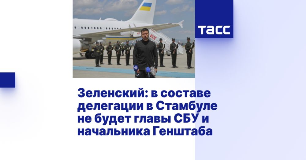 Зеленский: в составе делегации в Стамбуле не будет главы СБУ и начальника Генштаба