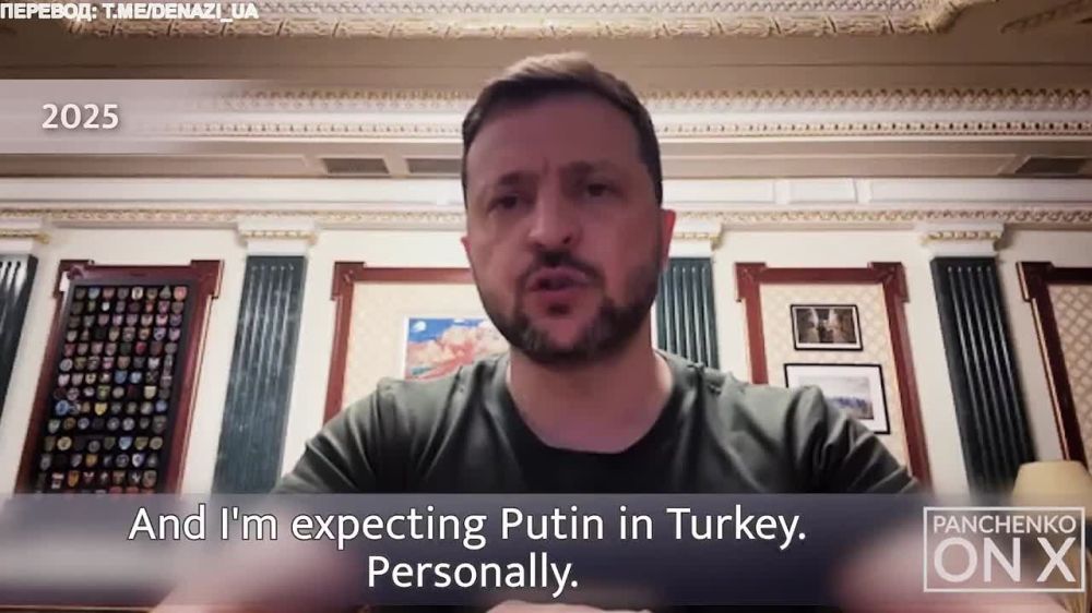 Вся эта "эволюция" заявлений Зеленского о переговорах с Россией — не эволюция вовсе, а метания оказавшемся не на своём месте лицедея