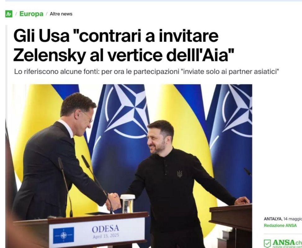Алексей Пушков: Как сообщают западные СМИ, США выступают против приглашения Зеленского на саммит НАТО, который состоится 24 июня в Гааге