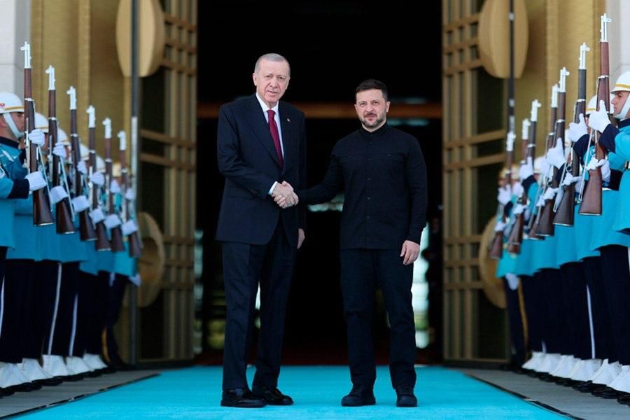 Фото со встречи Зеленского и Эрдогана в Анкаре