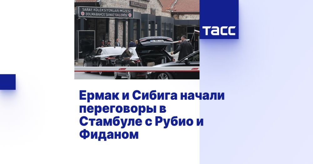 Ермак и Сибига начали переговоры в Стамбуле с Рубио и Фиданом