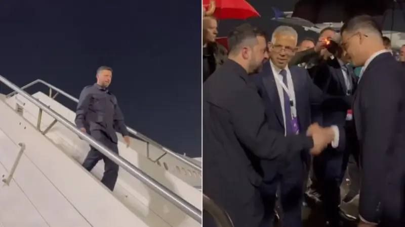 А это фото Зеленского в Тиране по прибытии из Анкары