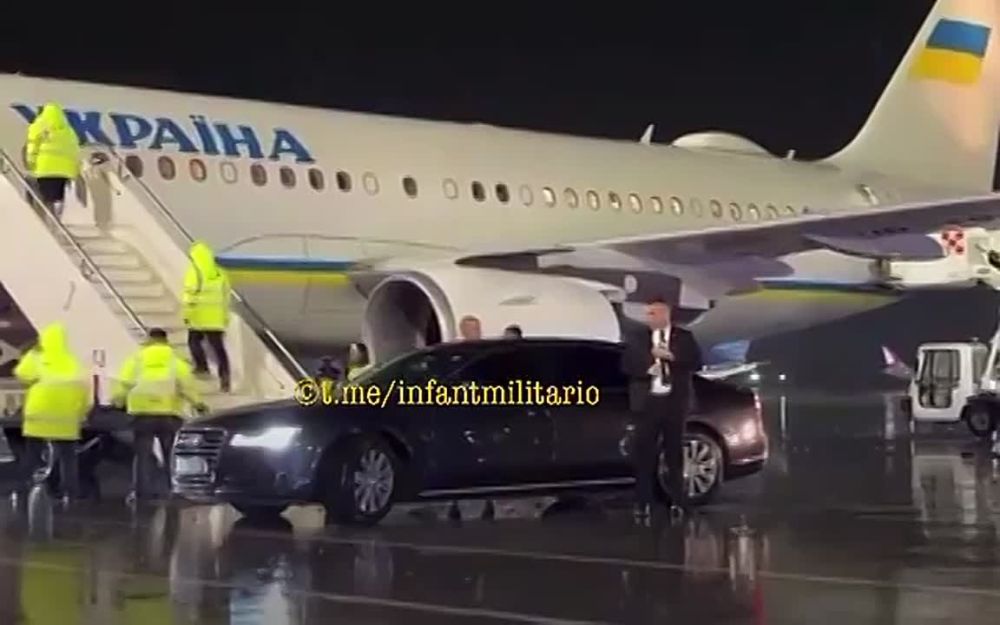 Зеленского в Тиране встретил дождь и скромная группа граждан