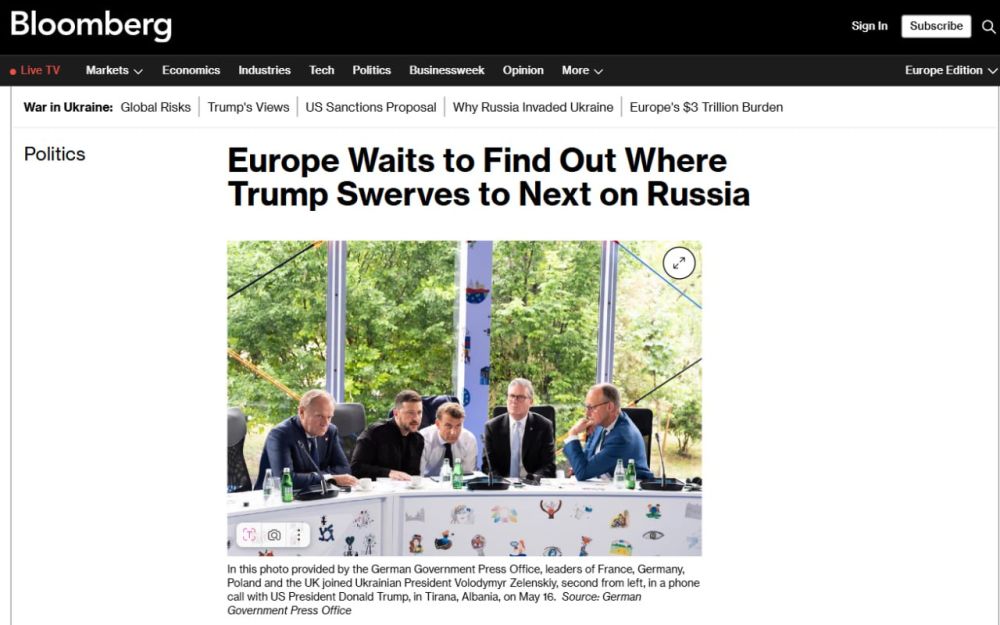 Европейские чиновники понятия не имеют, что президент Дональд Трамп скажет дальше о войне России и Украины - и куда это может их завести