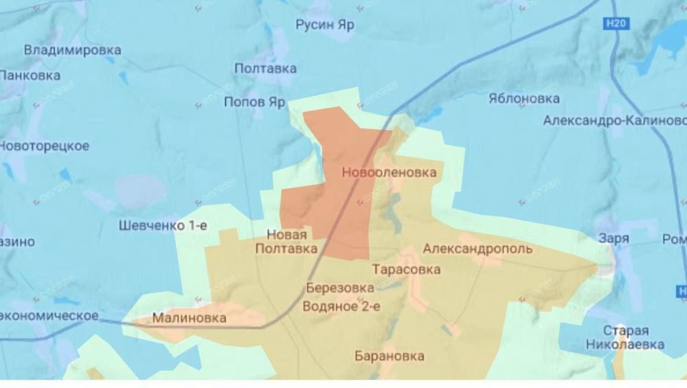 В Константиновском направлении наша армия успешно прорвалась северо-восточнее с. Новая Полтавка в сторону сёл Полтавка и Русин Яр