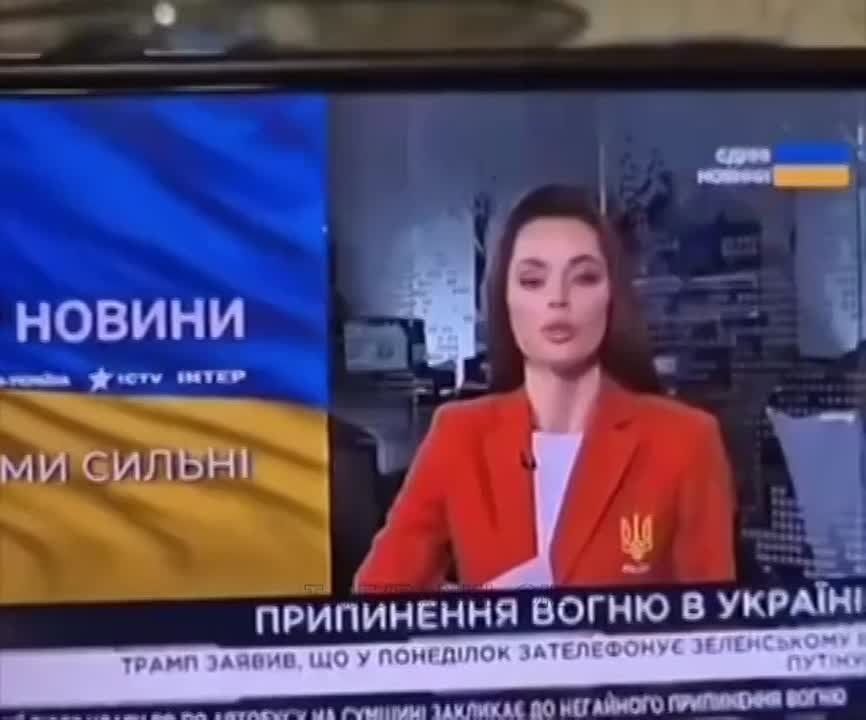 По украинскому ТВ Путина объявили президентом Украины