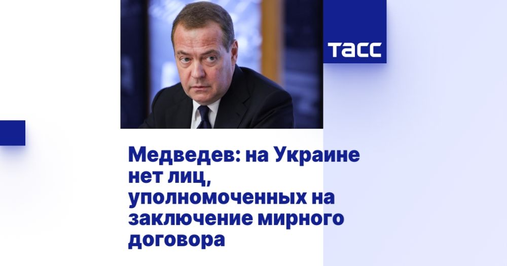 Медведев: на Украине нет лиц, уполномоченных на заключение мирного договора