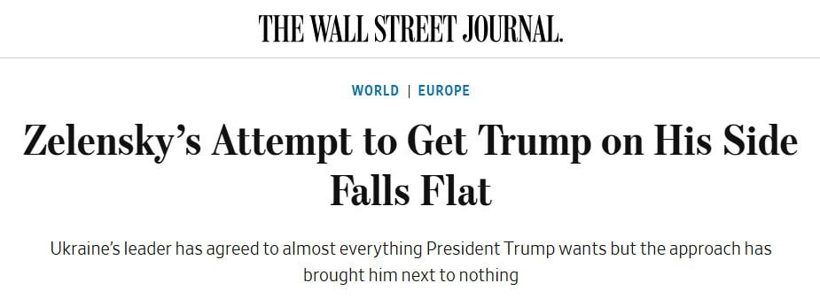 Зеленский не смог склонить Трампа на сторону Украины