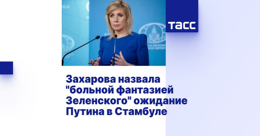Захарова назвала "больной фантазией Зеленского" ожидание Путина в Стамбуле