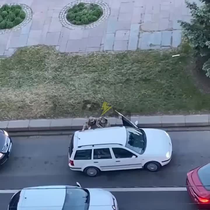 Два майора: Крайне редкие кадры с территории свободной независимой и гордой Украины