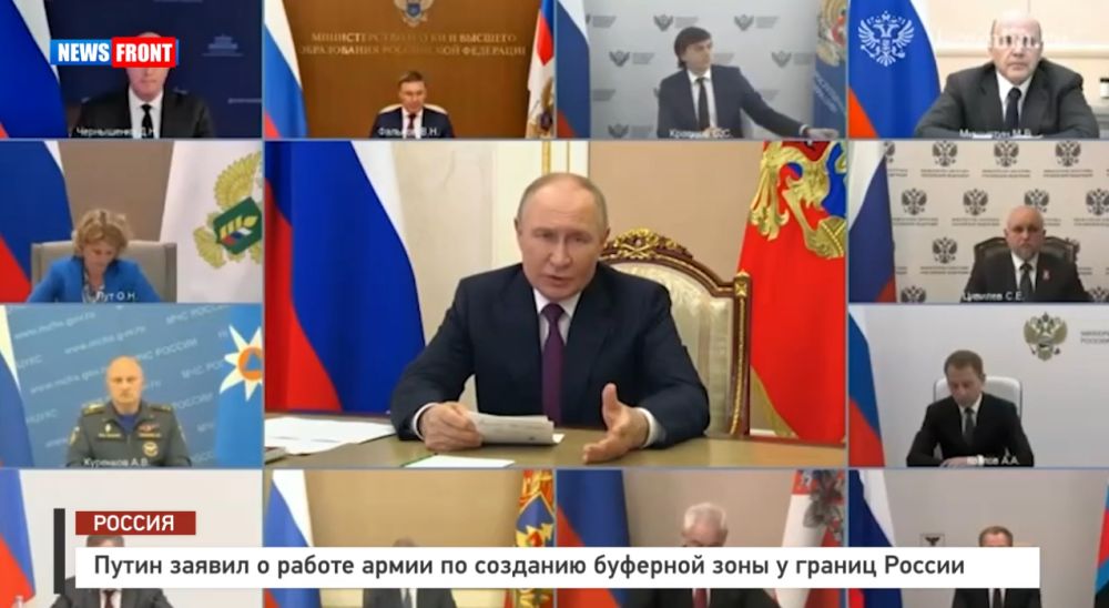 Путин заявил о работе армии по созданию буферной зоны у границ России
