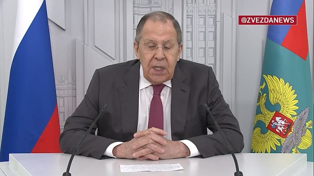 Британия, Франция, ФРГ и руководство ЕС несут ответственность за преступную атаку Киева по гражданским целям РФ, заявил Лавров