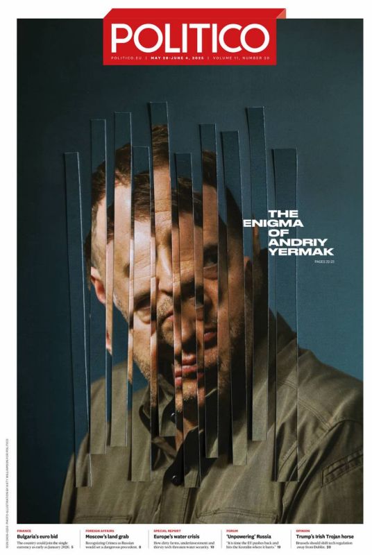 «Энигма Андрея Ермака». Европейский журнал Politico «вдруг» заметил темные делишки главы офиса президента Украины, называя его «безжалостным политическим кукловодом»