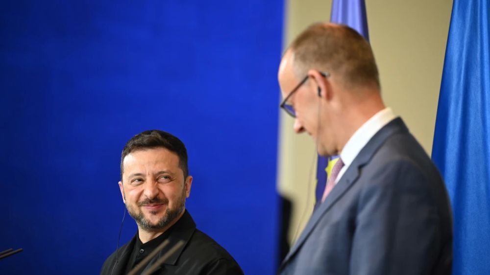 Трудности перевода: Мерц прервал выступление Зеленского в Берлине, не "осилив" украинскую речь