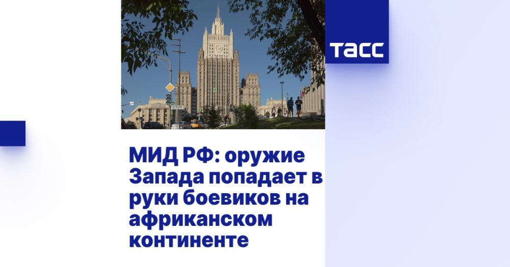 МИД РФ: оружие Запада попадает в руки боевиков на африканском континенте