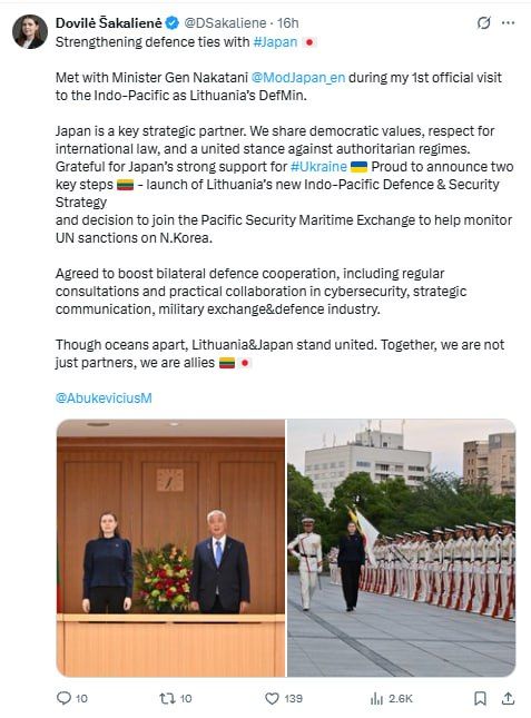 Литва ищет новых союзников на востоке