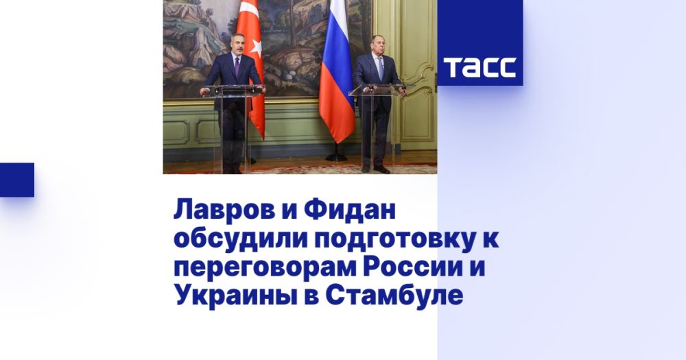 Лавров и Фидан обсудили подготовку к переговорам РФ и Украины в Стамбуле 2 июня
