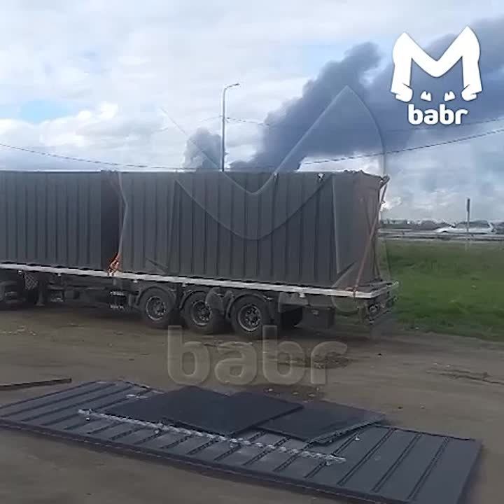 В сети публикуют момент старта дронов из фуры в Иркутской области