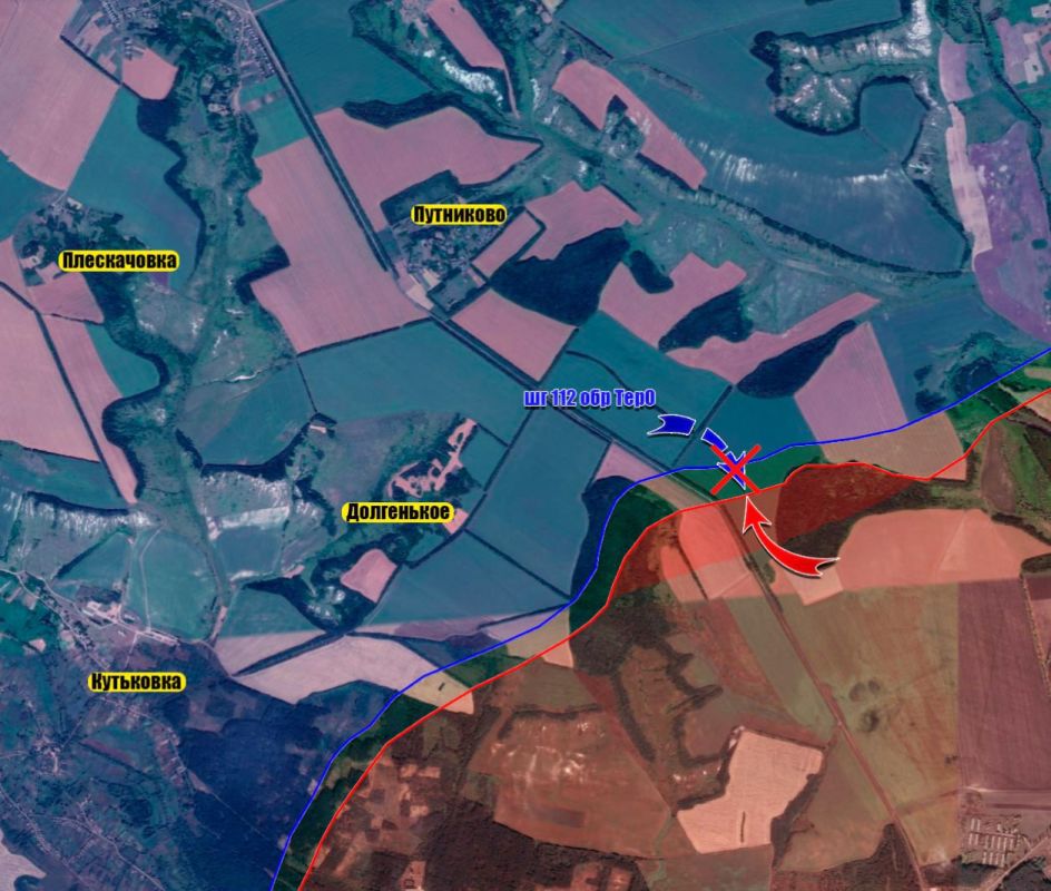 На Купянском направлении подразделения ГрВ "Запад" заняли господствующие высоты северо-восточнее н.п. Долгенькое, продвинувшись до 400 метров