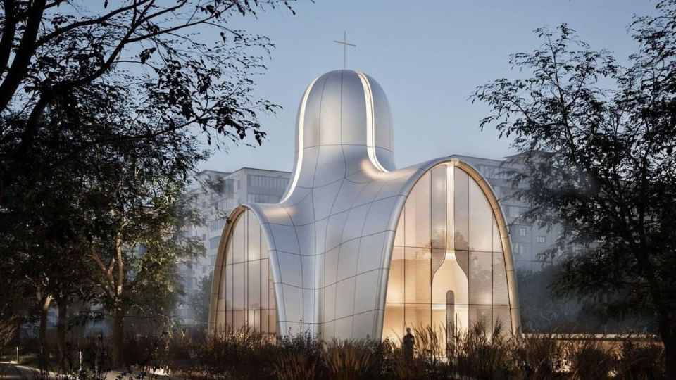 От храма к фуд-корту?. В Киеве затеяли "новый взгляд на церковь" — на Оболони решили построить не просто храм, а гибрид святынь и ТЦ: церковь с кафетерием, детской комнатой и даже убежищем в подвале