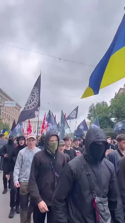 Украинские националисты ответили на проходящий в Киеве "марш равенства" за права ЛГБТ* "маршем традиций"