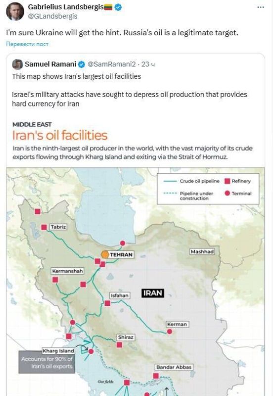 «Законная цель»: в Литве призвали Украину бить по российской нефти
