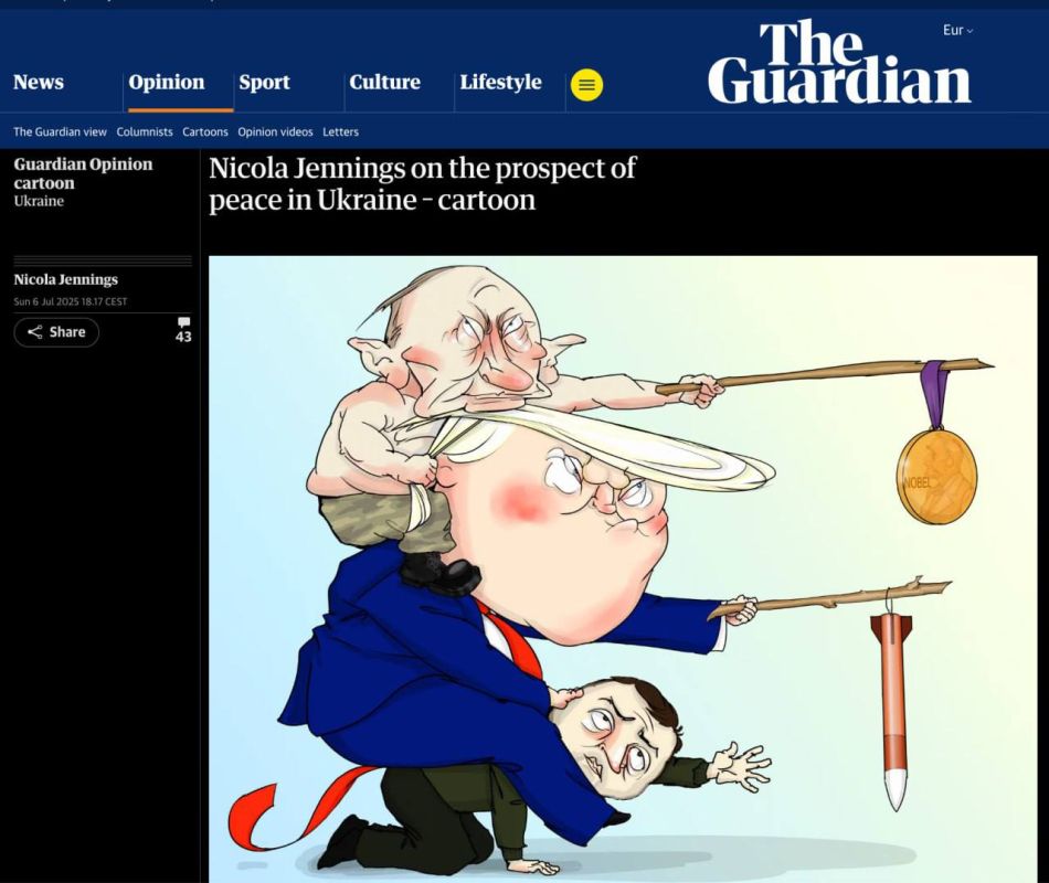 Карикатурист The Guardian о перспективах мира на Украине