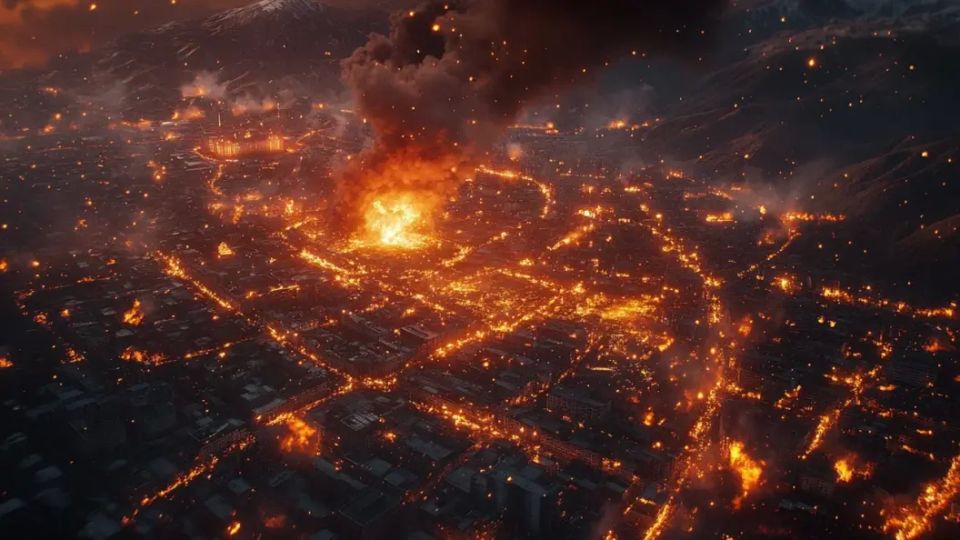 В Киеве блэкаут. Видны мощнейшие столбы пламени: Белоусов накрыл сверхважную цель