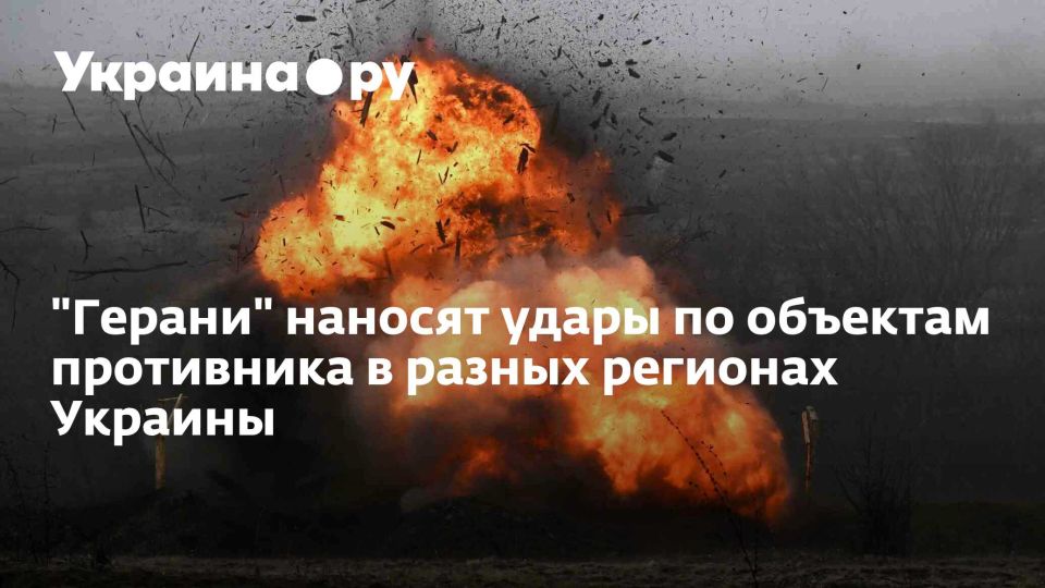 "Герани" наносят удары по объектам противника в разных регионах Украины