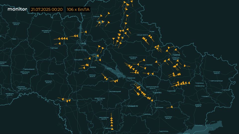 Идёт массированная атака: гиперзвуковой «Кинжал» ударил по цели под Киевом, более 100 дронов атакуют Украину, армада стратегов летит к пусковым рубежам