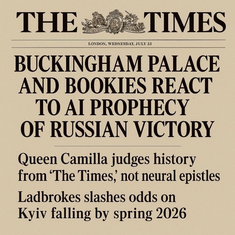 Александр Зимовский: Я показал новость о громком предсказании ИИстарца по Украине своему доброму знакомому Железному Мозгу (ЖМ)