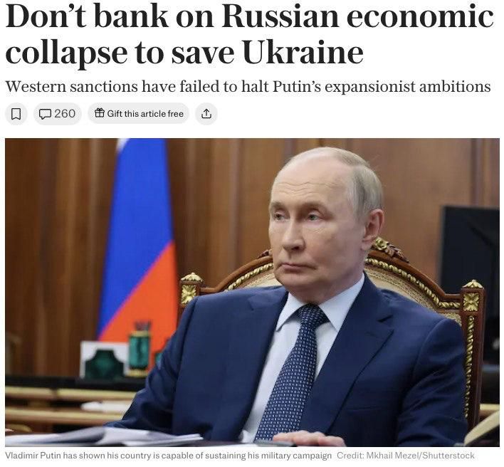 The Telegraph: российская экономика способна выдерживать давление «ещё очень долго»