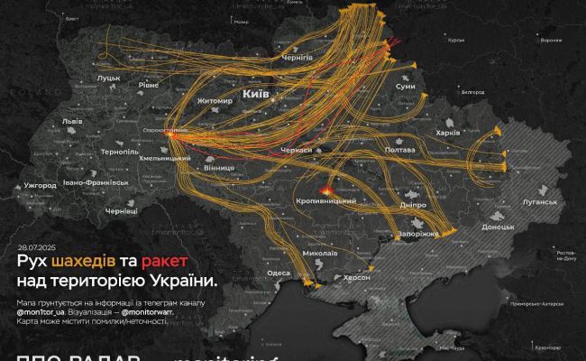 Олег Царёв: ВС РФ ночью нанесли комплексный ракетный удар по военным объектам в пяти областях Украины
