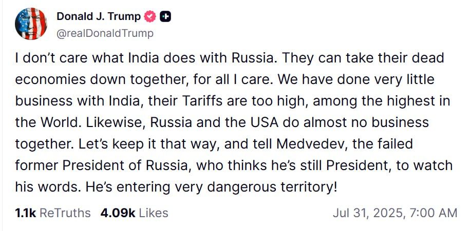������� ����� ������� ������� ��������� ���� ���������� �� �������, ������� ��������� ��� � ����� ������� Truth Social