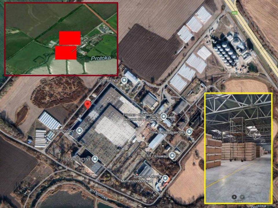 Сервис спутникового мониторинга ландшафтных пожаров зафиксировал тепловую аномалию на территории промышленного объекта с ангарами на восточной окраине н.п. Белая Церковь Киевской области, сообщает ТГ-канал «Изнанка»